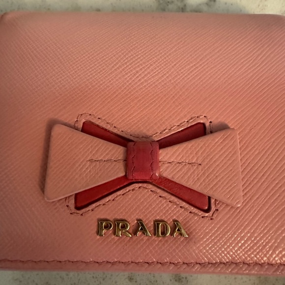 Prada bow-detail mini folding wallet - Picture 2 of 11